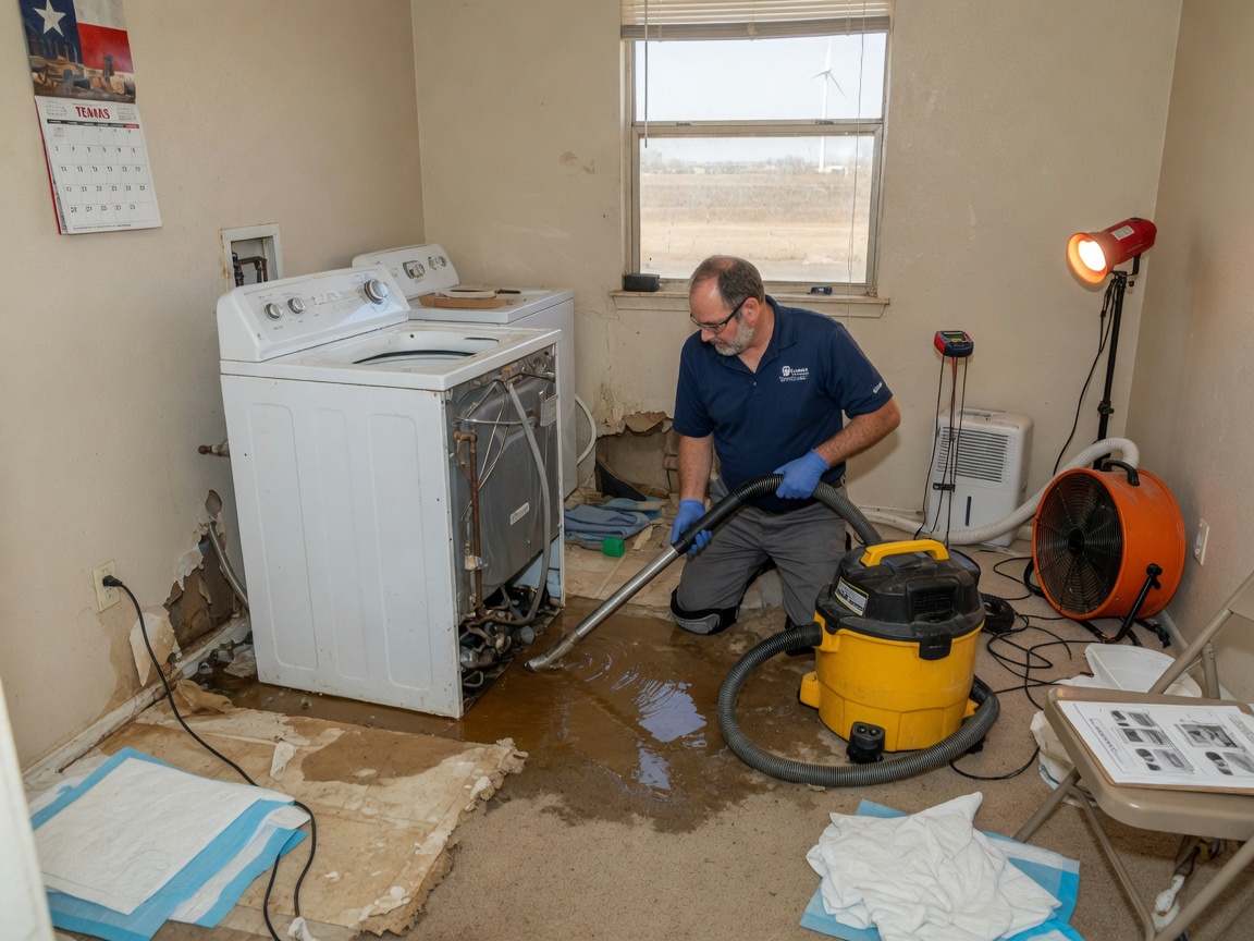 Appliance Leak Water Damage Cleanup in Lubbock, TX